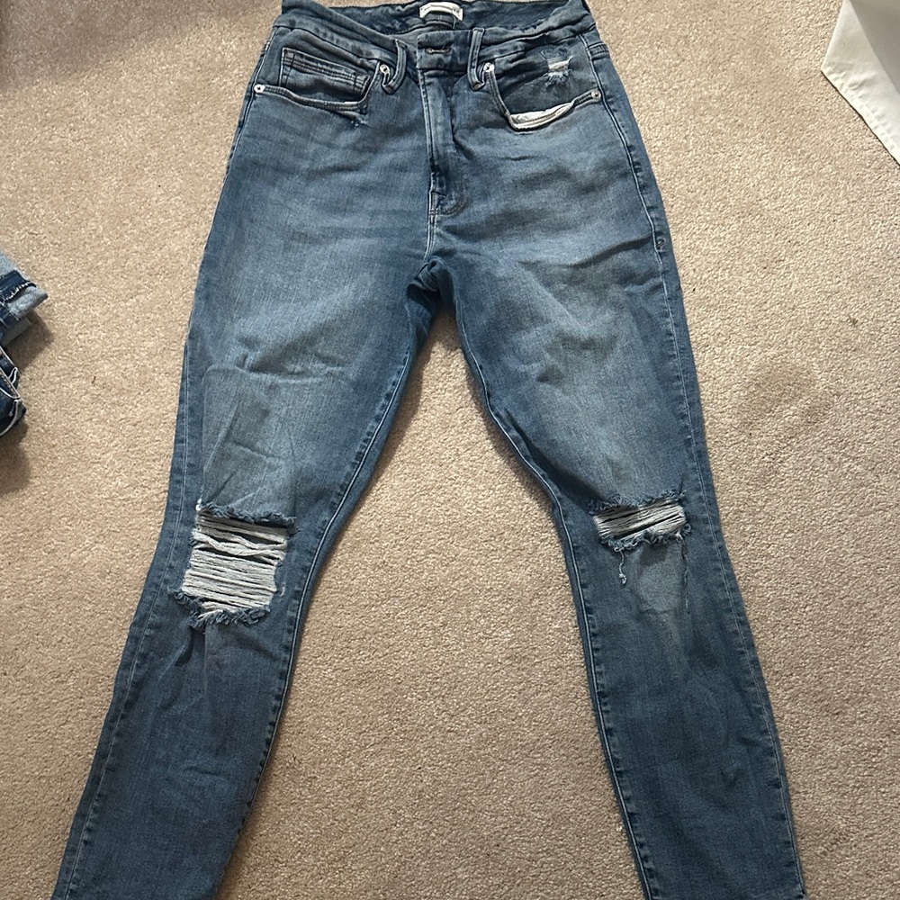 Good American Distressed Women Jeans